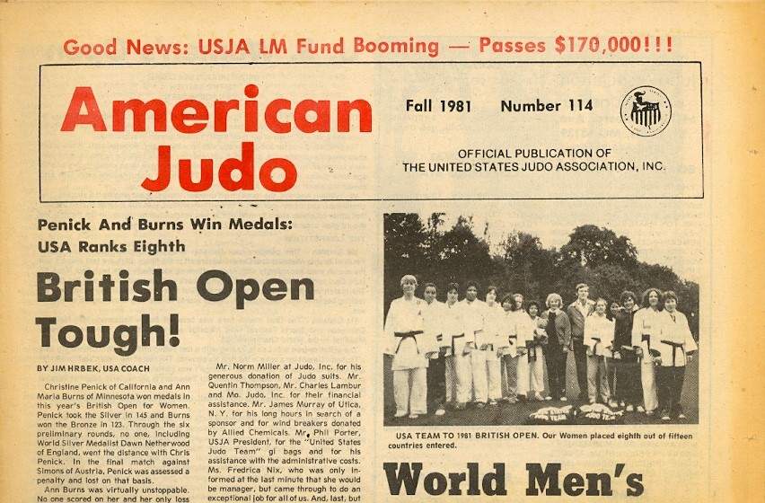 Fall 1981 American Judo Newspaper